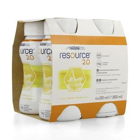 Resource 2.0 Vanille 4x200 ml 12100535  -  Nestle