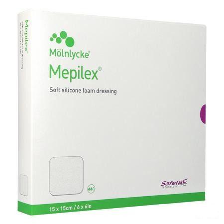 Mepilex Pansement Mousse Sil Abs Ster 15x15cm 5 294300  -  Molnlycke Healthcare