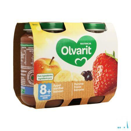 Olvarit Appel Aardbei Banaan 2x200 gr 8m60  -  Nutricia