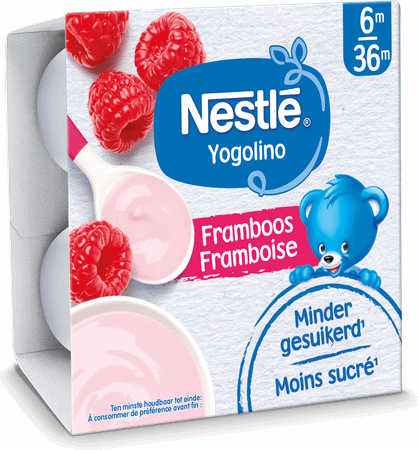 Nestle Yogolino Framboos Raspberry 4x100 gr  -  Nestle