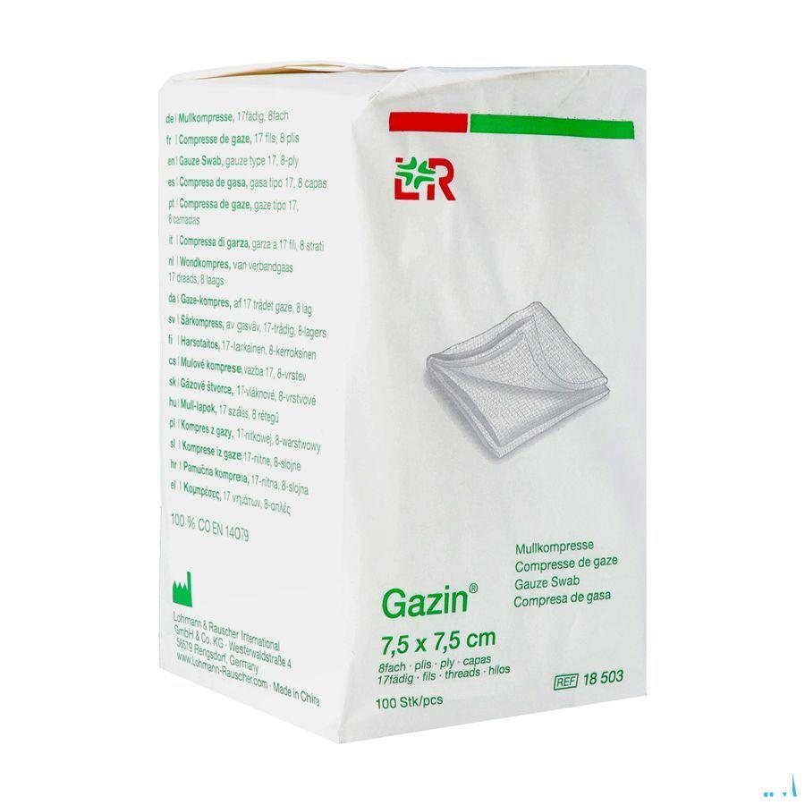 Gazin Compresse Non Sterile 8p 7,5x 7,5cm 100 18503  -  Lohmann & Rauscher