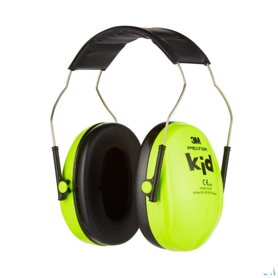 Peltor Hearing Protector Kid Neon Green 1  -  3M