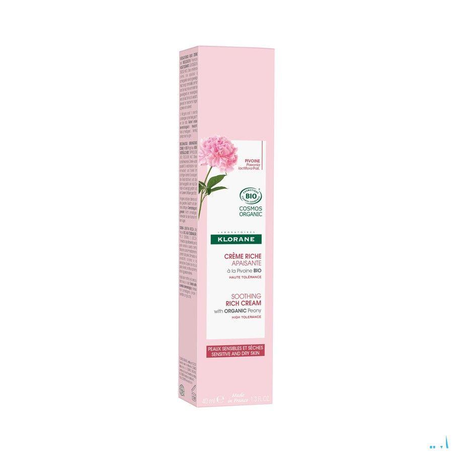 Klorane Visage Cr Riche Pivoine Bio 40 ml