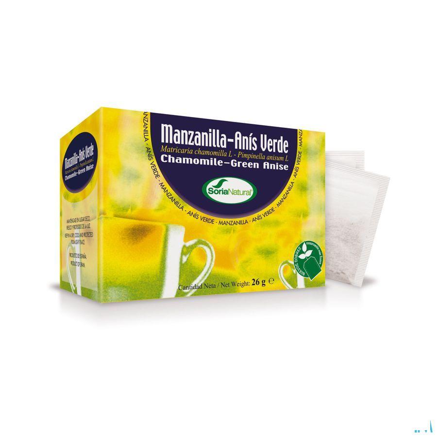 Soria Manzanilla-anis - Camomille-anis Natusor - 20 Sachets  -  Soria Bel