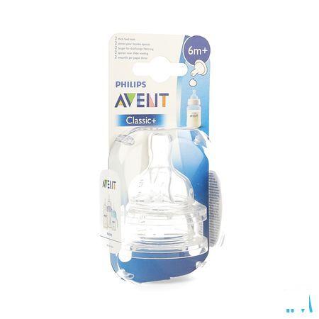Philips Avent Zuigspeen Classic Dikkere Pap Sil 2 Scf636/27  -  Bomedys