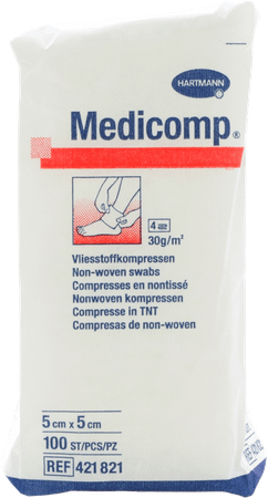 Medicomp 5x5cm 4l. Nst. 100 P/s  -  Hartmann