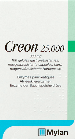 Creon 25000 Capsule Maagsapresist Hard 100 X 300 mg