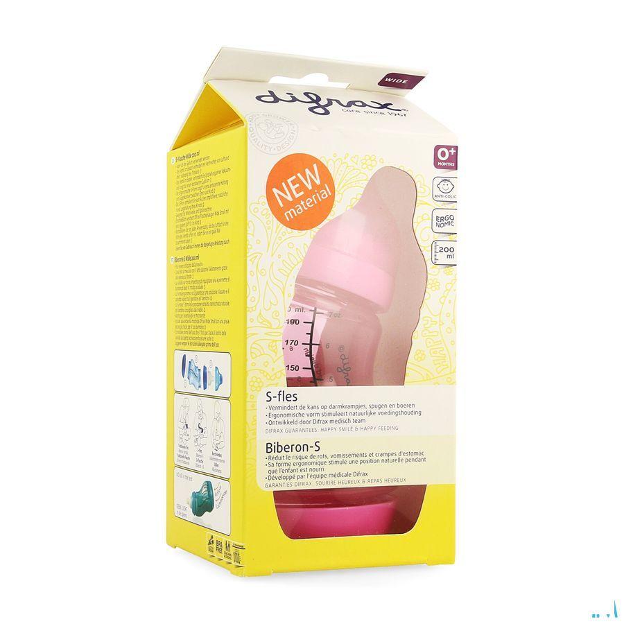 Difrax Biberon-s Wide 200 ml  -  Difrax