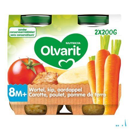 Olvarit Wortel Kip Puree 2x200 gr 8m01  -  Nutricia