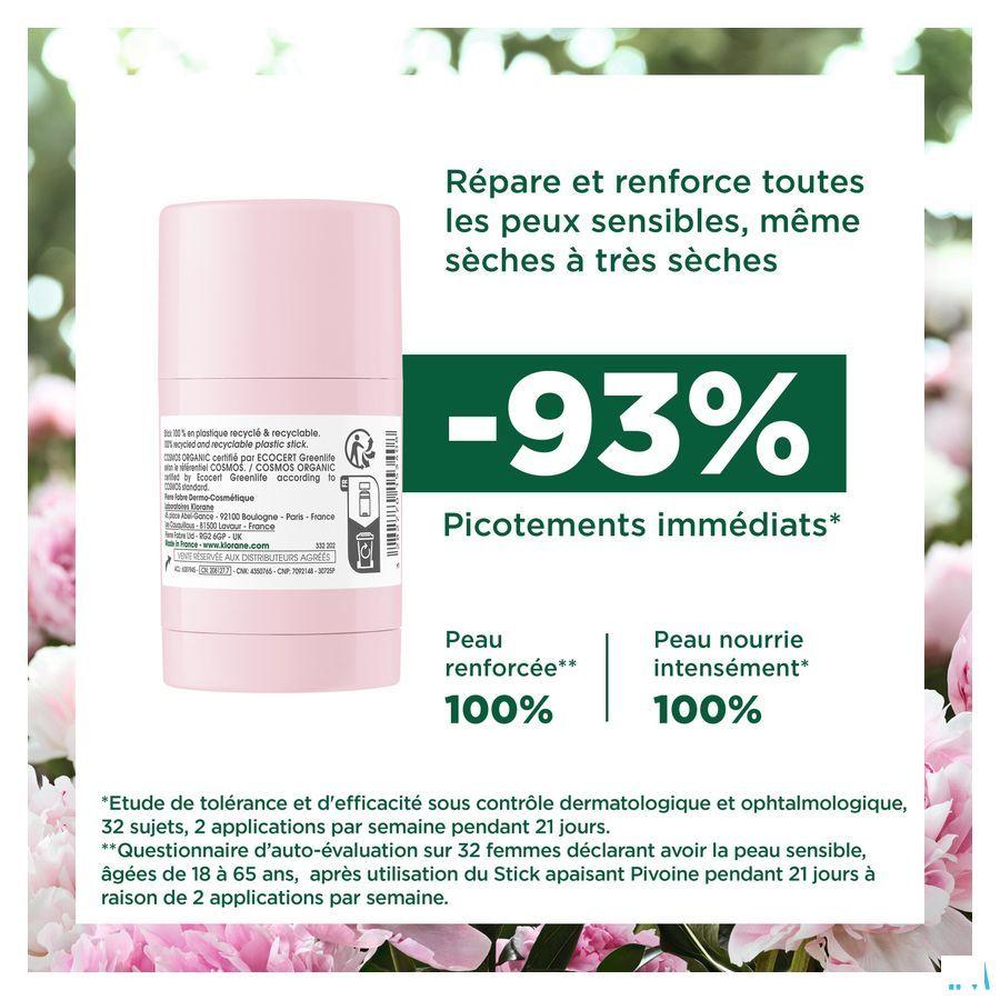 Klorane Gezicht Masker Stick Bio Pioenroos 25 g