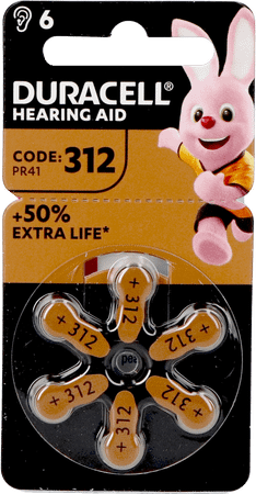 Duracell Easytab Pile Auditive Da312 6 Brun
