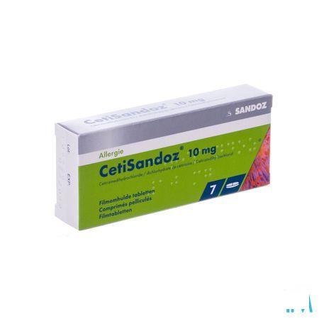 Cetisandoz Sandoz Comprimes 7 X 10 mg 