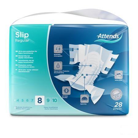 Attends Slip Regular Plus 8L 1X28  -  Attends
