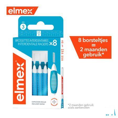 Elmex Set Interdentale Borsteltjes Iso 3 1,1Mm 8