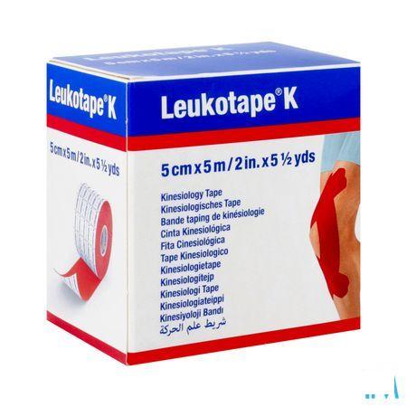 Leukotape K Bande Adh Elast Rouge 5,0Cm x 5M 1