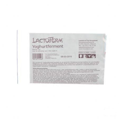 Lactoferm Yoghurt Ferment 3g  -  Brouwland