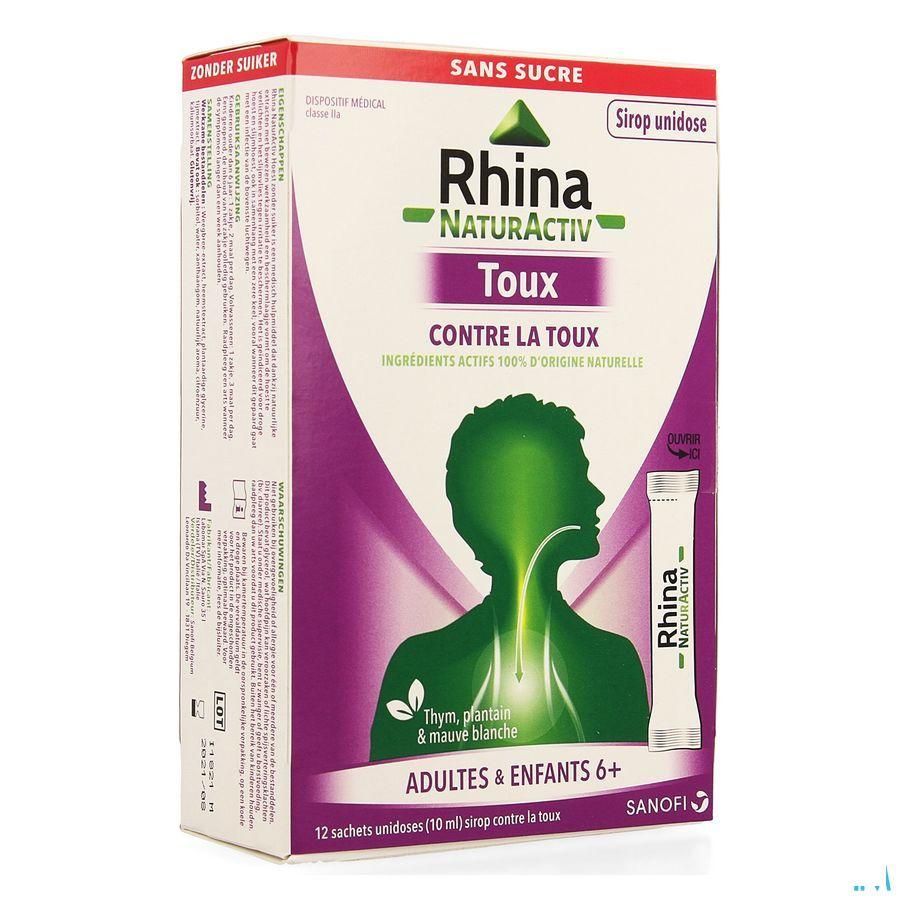 Rhina Natur Activ Hoest Zak 12x10 ml