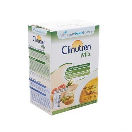 Clinutren Mix Kalf-broccoli Zakje 6x75 gr  -  Nestle