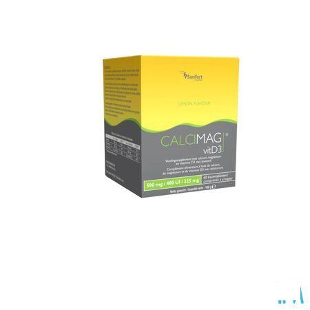 Calcimag Ca 500Mg/D3 400Ui/Mg 225 mg Lemon Comp 60
