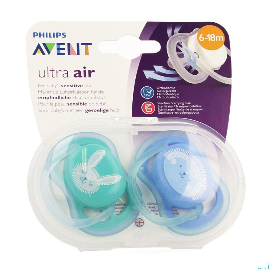 Philips Avent Fopspeen + 6m Air Boy Deco Scf344/22  -  Bomedys