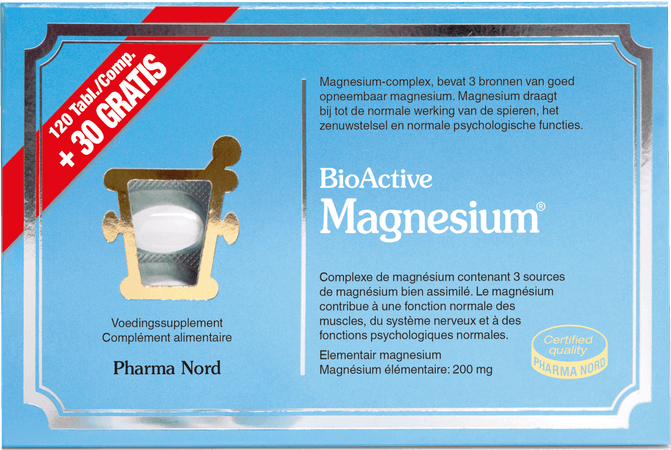 Bio Active Magnesium Comprimes 120 + 30  -  Pharma Nord