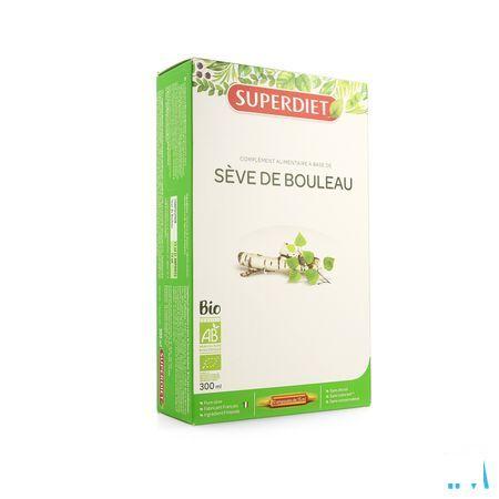Super Diet Seve Bouleau Bio Ampoule 20x15 ml  -  Superdiet Laboratoires