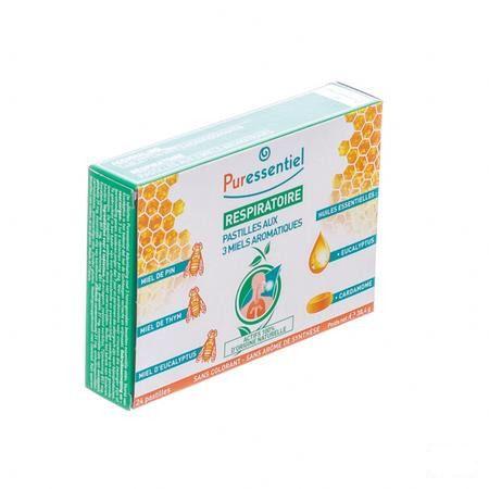 Puressentiel Respiratoire Pastilles 3 Miels 24  -  Puressentiel