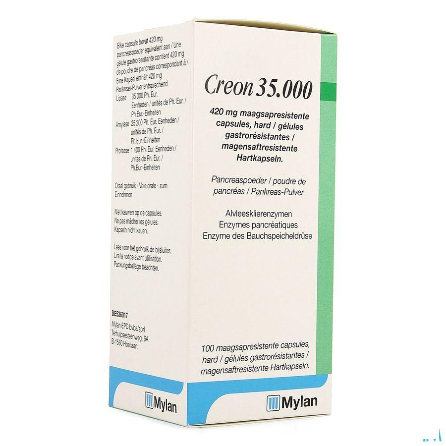 Creon 35000 420 mg Gastroresist Capsule Dur 100 