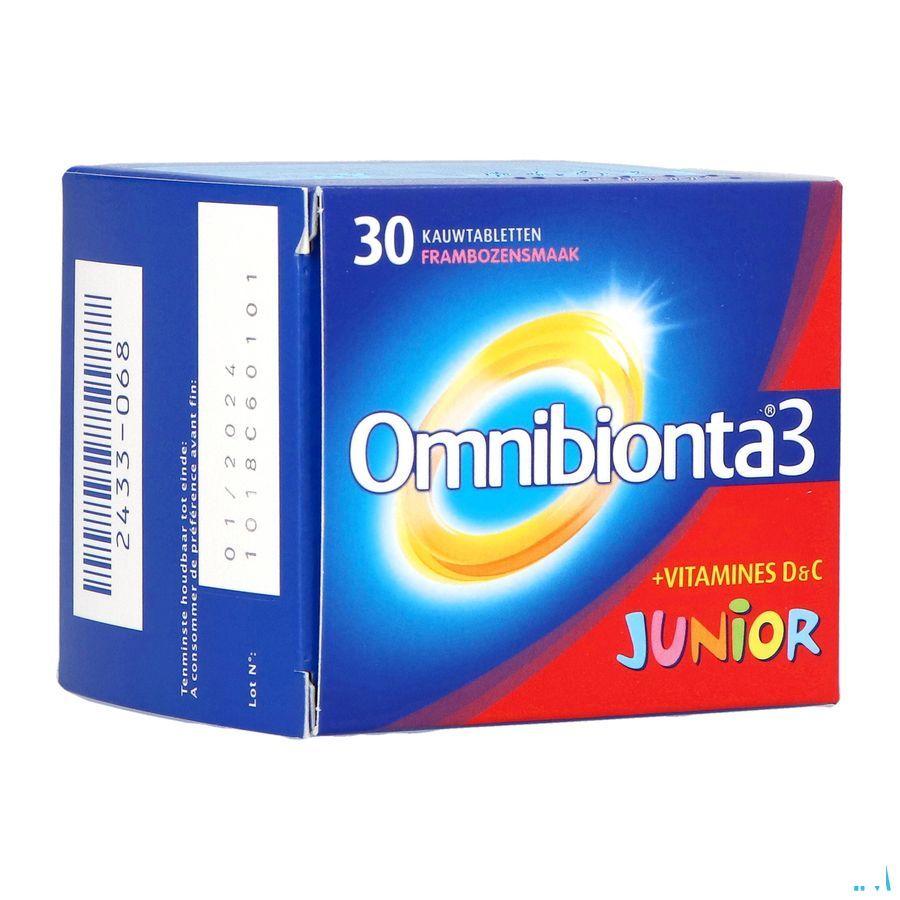 Omnibionta-3 Junior Framboise Comprimes à Croquer 30