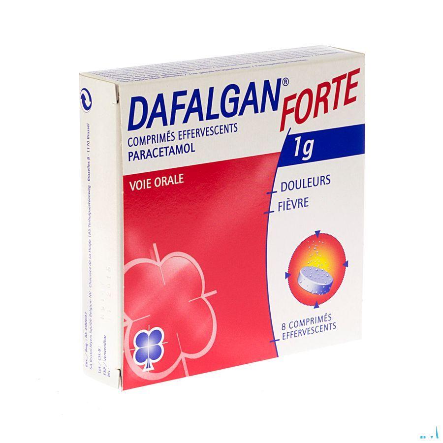 Dafalgan Forte 1 gr Agrume Comprimes Effervescents 8