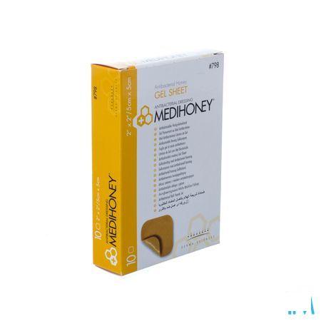 Medihoney Gelverb Anti bact.honing 5x 5cm 10