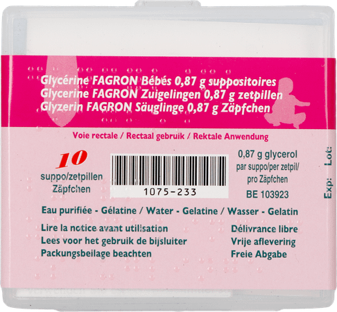 Glycerine Suppo Bebe 10  -  Fagron