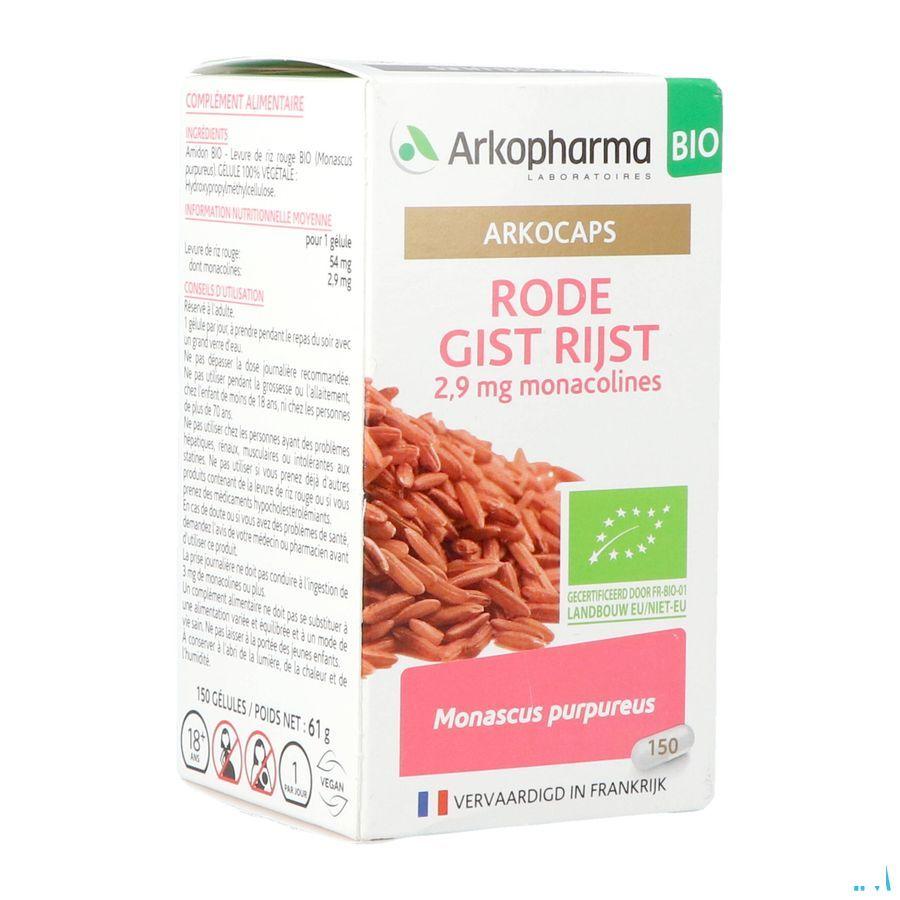 Arkocaps Rode Gist Rijst Bio Caps 150 Nf