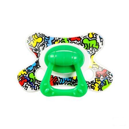 Difrax Fopspeen Natural 6 + Keith Haring  -  Difrax