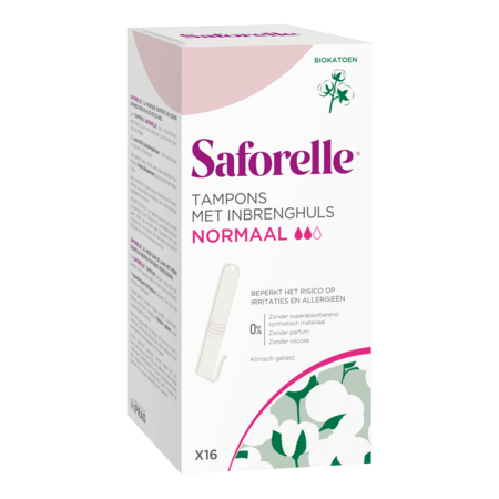 Saforelle Tampons Inbrenghuls Normaal 16