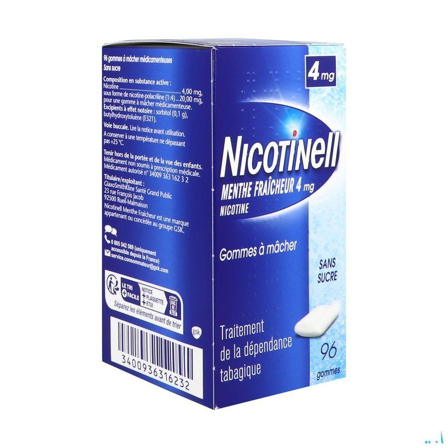 Nicotinell Cool Mint 4 mg Kauwgom 96