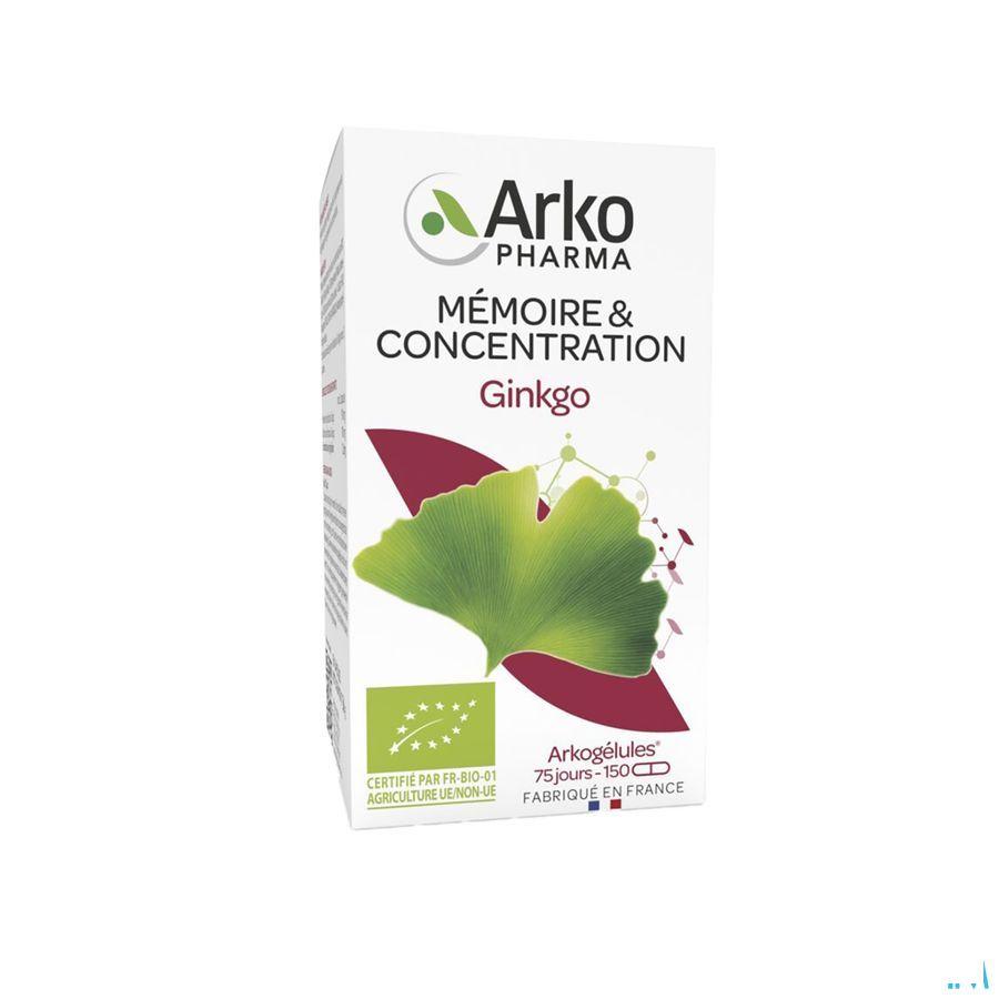 Arkogelules Ginkgo Bio Capsule 150  -  Arkopharma