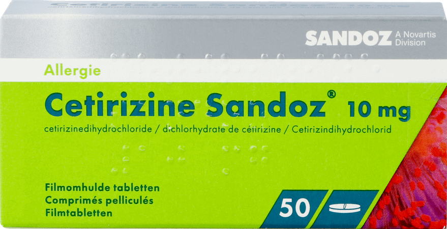 Cetisandoz Sandoz Tabletten 50 X 10 mg