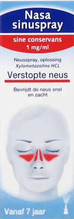 Nasasinuspray sine conservans 10 ml 0,1%