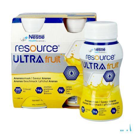 Resource Ultra Fruit Ananassmaak 4 x 200 ml
