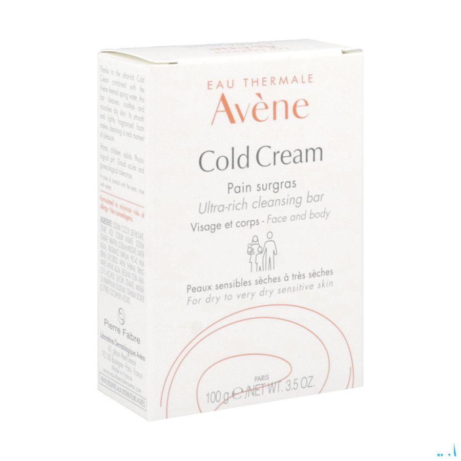 Avene Cold Cream Wasstuk Overvet 100 gr  -  Avene