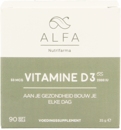 Alfa Vitamine D3 2000iu Softgels 90  -  Nutrifarma