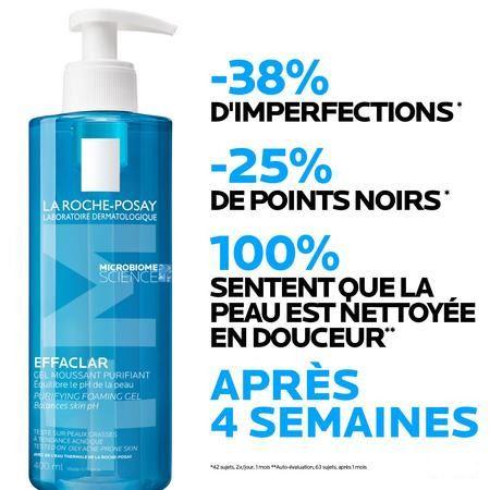 Effaclar Gel Moussant Purifiant 200 ml  -  La Roche-Posay