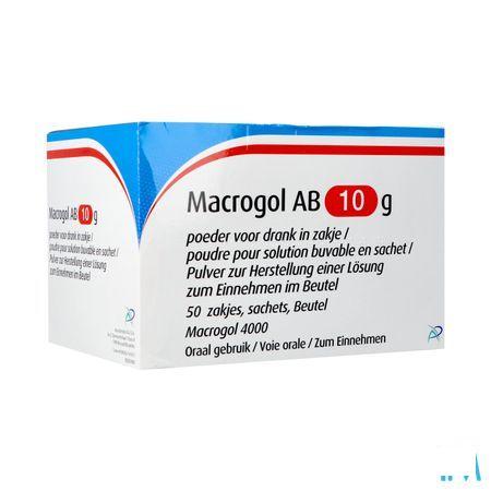 Macrogol Ab 10g Pdr Voor Drank Zakje 50