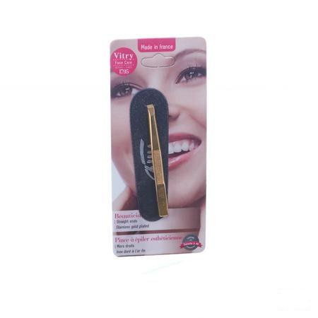 Vitry Prestige Pince Epiler Droit Inox 4012  -  Vitry