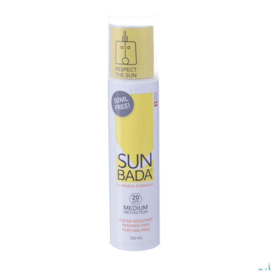 Sunbada Medium 20spf Flacon 200 ml