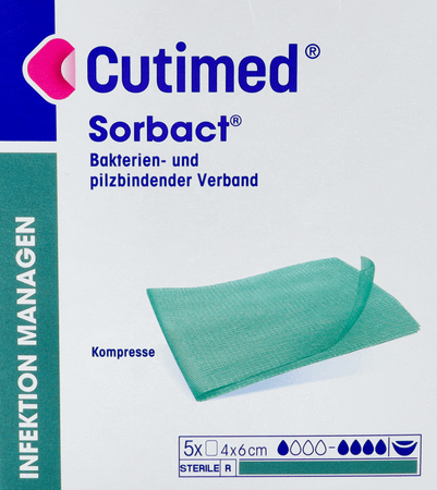 Cutimed Sorbact Kp 4x 6cm 5 7216401