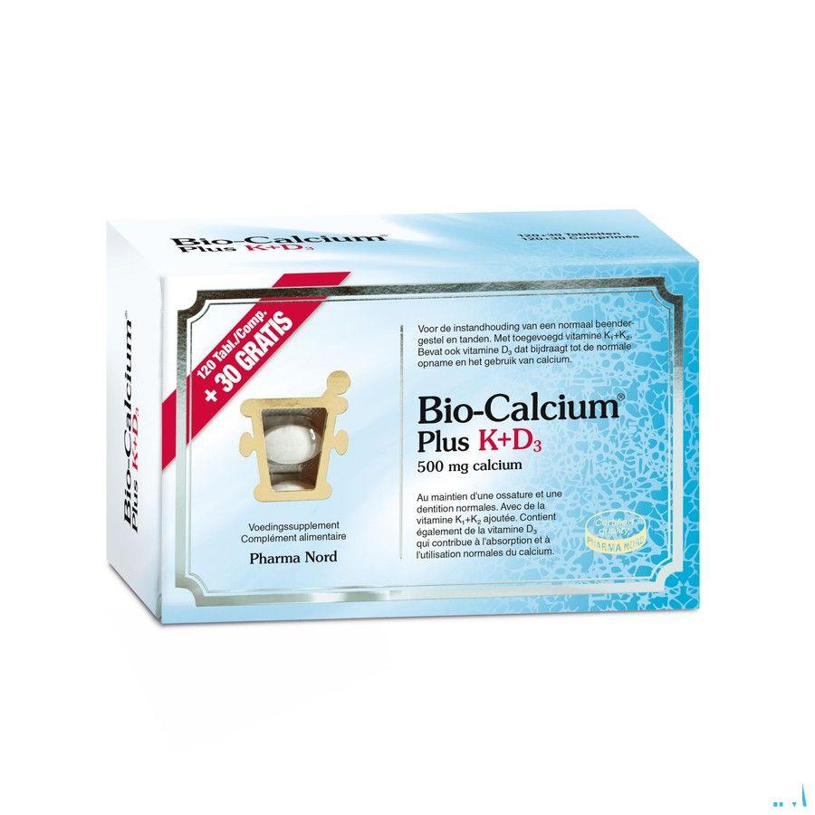 Bio-calcium Plus K + d3 Tabletten 120 + 30  -  Pharma Nord