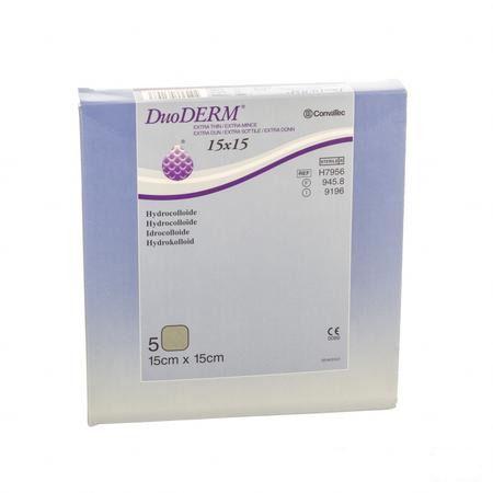 Duoderm Extra Mince Pansement Hydro 15cmx15cm 5 H7956  -  Convatec