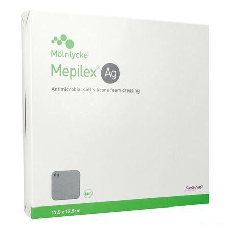 Mepilex Ag Pansement Steril 17,5x17,5cm 5 287321  -  Molnlycke Healthcare